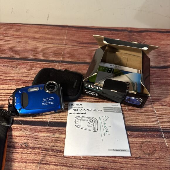 Fujifilm FinePix XP60 Camera Waterproof/Shockproof Blue - Parts - Picture 2 of 14